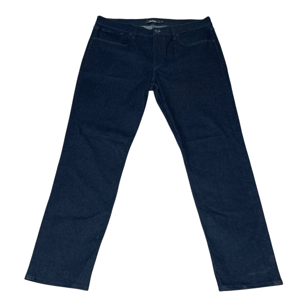 Hudson Blake Slim Straight Jeans Mens‎ Black W40 L32 Dark Indigo Denim Pants